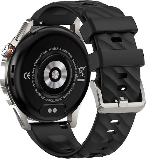 Kospet Magic R10 Stainless Steel Αδιάβροχο Smartwatch με Παλμογράφο (Ασημί)