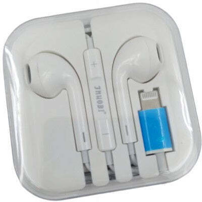 ZX-03 In-ear Handsfree με Βύσμα Lightning Λευκό