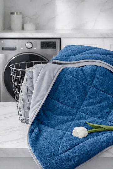 SteweHome Steppdecke Einzeln 155x215cm Hellblau