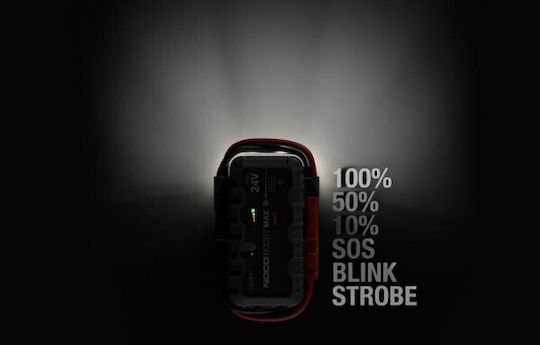 Noco Boost Max UltraSafe Tragbarer Batterie-Starter 3000A mit Power Bank USB Taschenlampe 24V 3000A