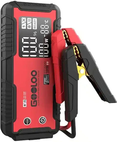 Gooloo Tragbarer Batterie-Starter Auto & Motorrad 5000mAh mit Power Bank USB 12V