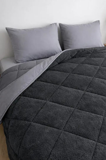 SteweHome Steppdecke Einzel 155x215cm Grau