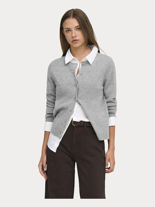Γυναικεία Ζακέτα Πλεκτή Light Grey