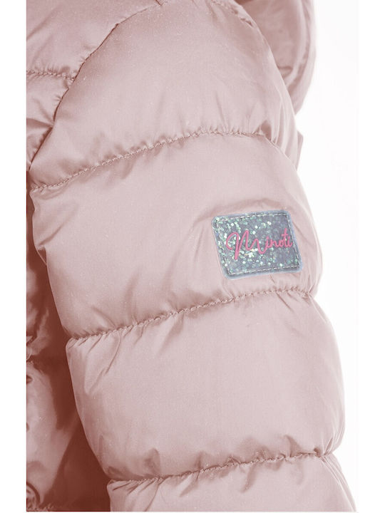 Kinderjacken & Winterjacken Gesteppt Kurze mit Futter & Kapuzen-Rosa