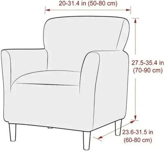 SteweHome Elastic Armchair Cover Green