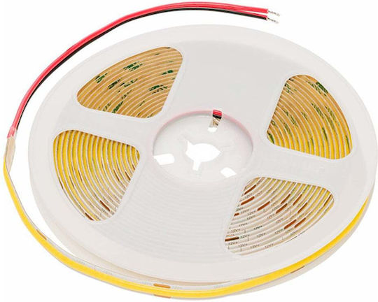 Lemlux Bandă LED 12V Lumină Alb Cald 5m Tip COB
