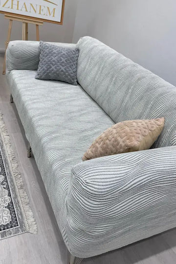 SteweHome Husă Elastică Canapea Reclinabilă Geometrică 195x230cm