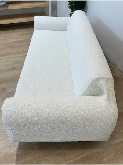SteweHome Husă Elastică Pentru Canapea Cu Trei Locuri Albă 180x230cm