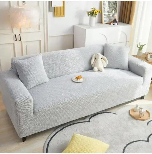 SteweHome Husă Elastică Canapea Cu Două Locuri Gri 180x230cm
