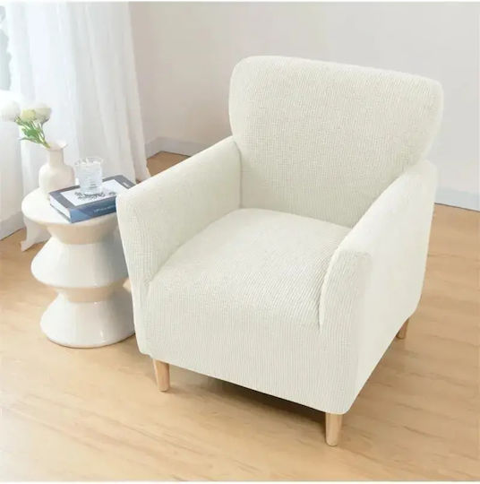 SteweHome SteweHome Elastische Abdeckung für Sessel Weiß 60x85cm