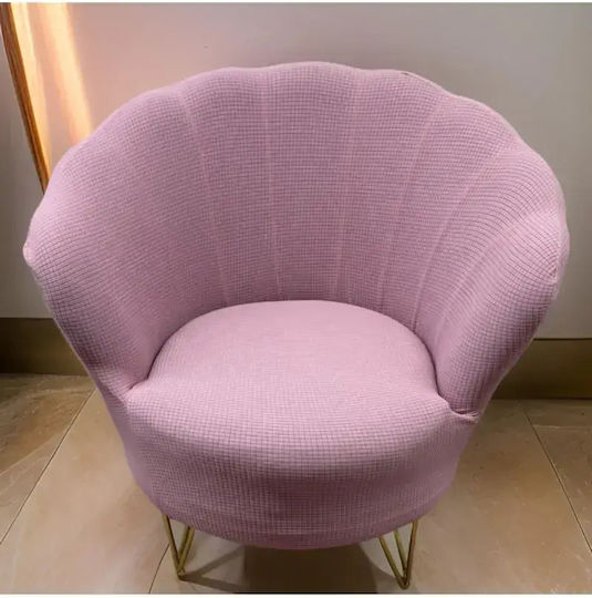 SteweHome Elastic Armchair Cover Pink 83x75cm