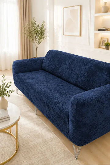 SteweHome Elastische Abdeckung für Dreisitziges Sofa Türkis 195x230cm