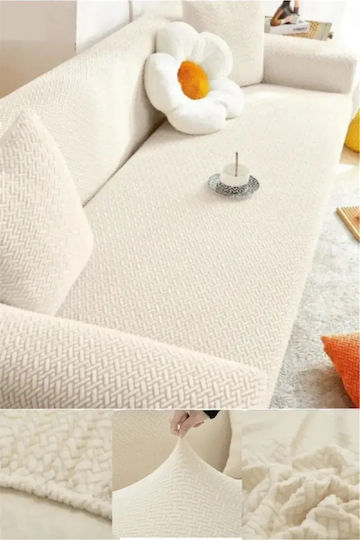 SteweHome Husă Elastică Canapea Cu Trei Locuri Jacquard 180x230cm
