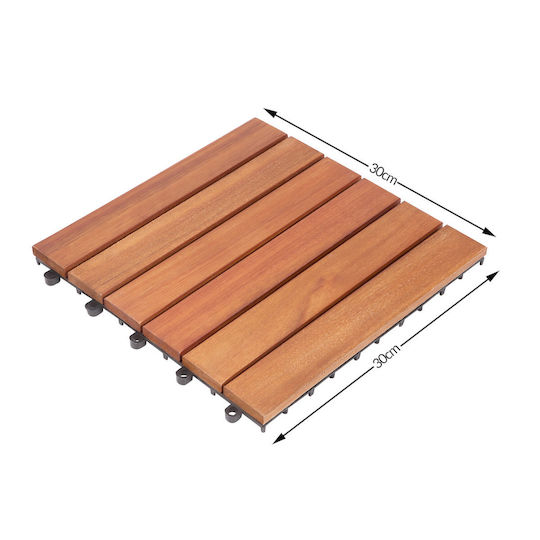 Casaria Cutter Pentru Pardoseală De Grădină Din WPC 30x30cm