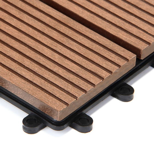 Casaria Material Pentru Pardoseli De Grădină Din WPC 30x30cm