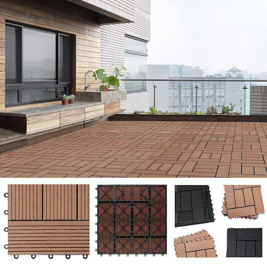 Casaria WPC Gartenbodenbelag Material 30x30cm