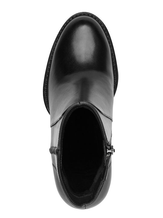 Leather Women's Ankle Boots Black