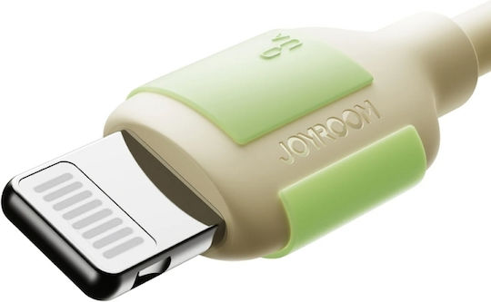 Joyroom Cablu USB-A la Lightning 30W Bej 2m S-A53 3A