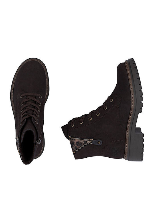 Damen Stiefeletten Braun