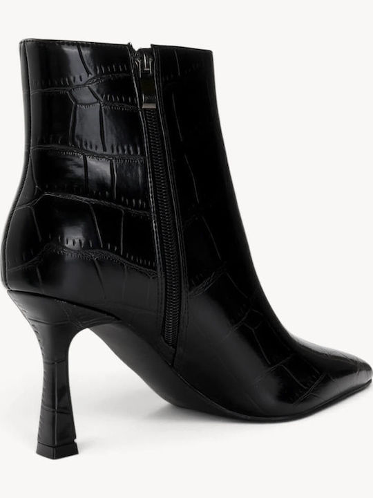 Schwarze Stiefeletten Damen Krokodil Myltere Linie