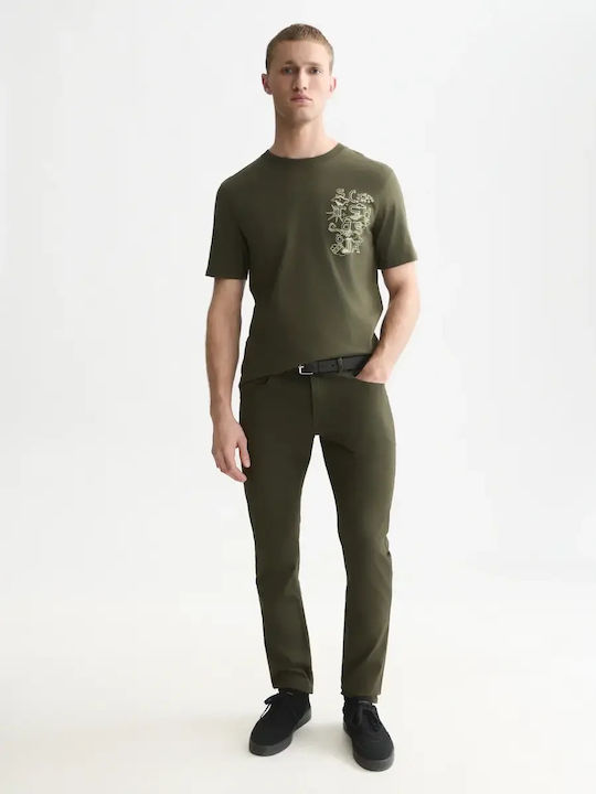 Khaki Herrenbluse
