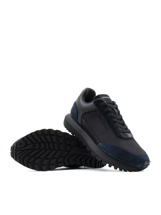 Men's Sneakers Black- Blue