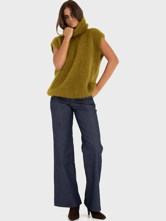 Women's Sleeveless Blouse Mustard C40L0279 Mustard