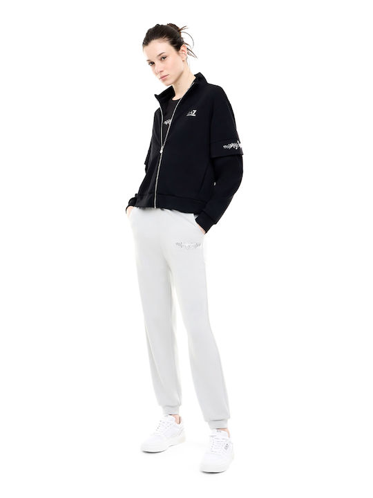 Damen T-Shirt Silber- Schwarz