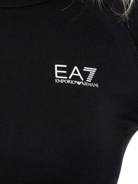 Emporio Armani Дамска Къса Тениска Черна