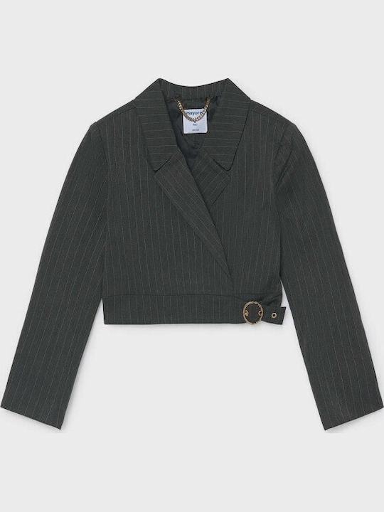 Kids Short Blazer Plomo