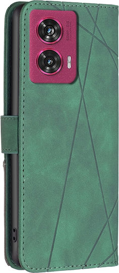 Binfen Color Motorola Edge 50 5g Fusion Leather Wallet Green Mobile Phone Case