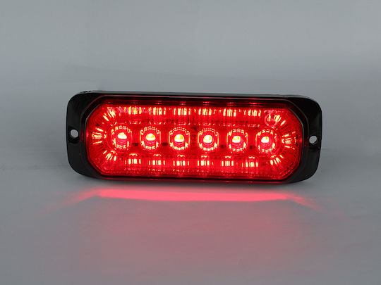Комплект 5 Светлини За Товарни Автомобили Led Странични Маркерни 12/24v Червени 0284k