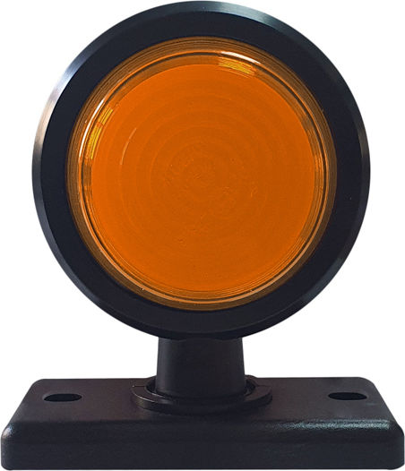 Комплект 2 Неонови LED Светлини За Клаксон Маркер 18 LED 12/24V Амбър Бели 105 мм 0118