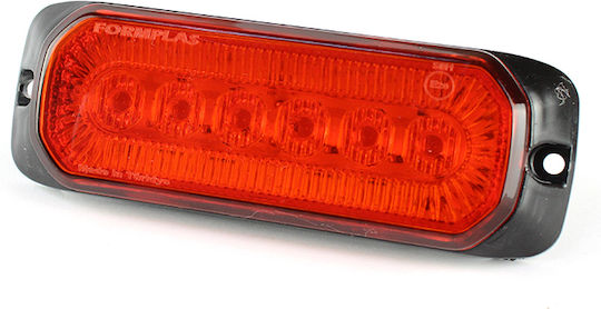 Комплект 5 LED Светлини за Товарни Автомобили Странични Маркери 12/24V Амбър 0284s