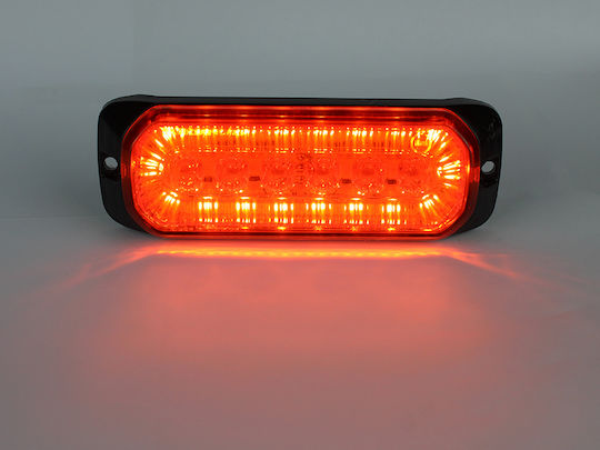 Комплект 5 LED Светлини за Товарни Автомобили Странични Маркери 12/24V Амбър 0284s