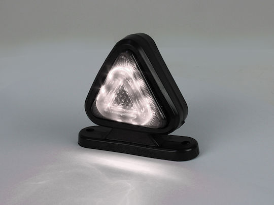 Комплект 2 Светлини За Товарни Автомобили С Led Свирка 18 Лед 12/24v Червени Бели Опушени 70 Мм 0101
