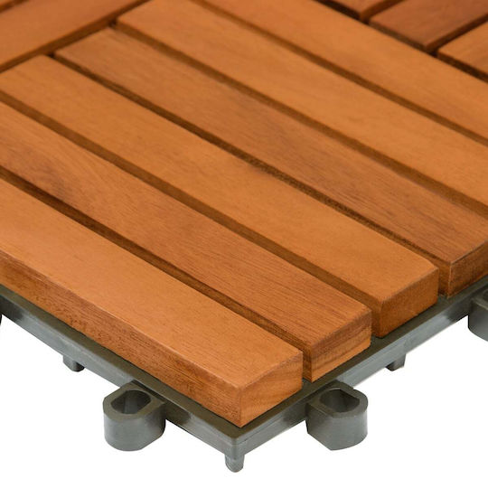 Casaria Material Pentru Pardoseli De Grădină Din WPC 30x30cm