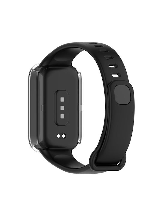 2 In 1 Θήκη Προστασίας + Tempered Glass Xiaomi Smart Band 9 Active Redmi Band 3 Transparent