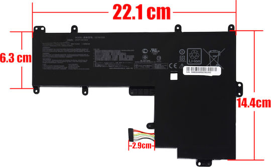 Съвместима Батерия за Asus Chromebook / VivoBook Asus Chromebook C202 C202sa Vivobook E201na W202na с 4940mAh