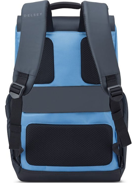 Delsey Securflap Τσάντα Πλάτης για Laptop 15.6" Blueberry