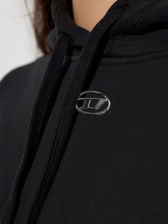 Damen Sweatshirt mit Kapuze Schwarz