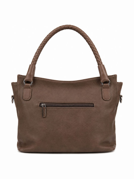 Gild Set Damen Handtaschen Schulter Braun