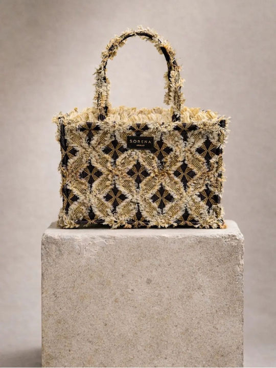 Myra Fabric Women's Tote Bag Beige