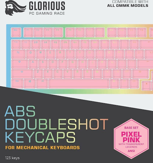 Glorious Pc Gaming Race Glorious Gmmk Abs Doubleshot V2 Usa Base Kit Pink