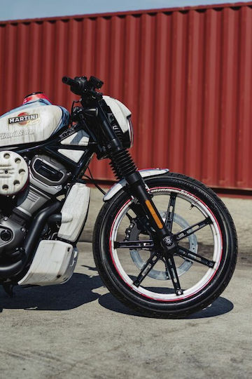 Cult Werk Front Fender Hd-nsr003 Old School Harley Davidson Rh 975 S Abs 24 Black