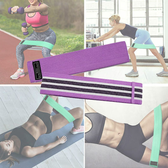 Bandă de rezistență Mini Band Mediu Violet 0.36m