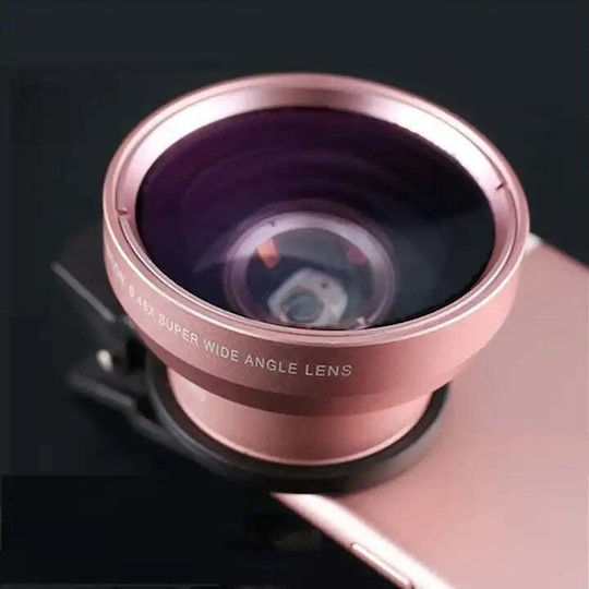 Lentilă Macro HD 2 în 1 cu Montură Universală Super Wide 0,45x