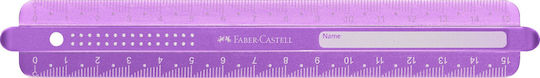 Faber-Castell Χάρακας 15cm Ροζ