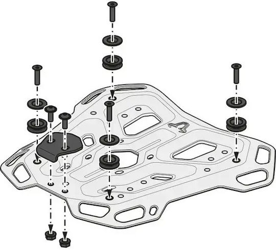 Sw-motech Grătar Spate Adventure Rack Orizontal Gpt.06.871.19001/b Negru