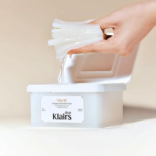 Freshly Juiced Vitamin Skin Prep Pads Facial Toners with Vitamin C, Niacinamide & Hyaluronic Acid